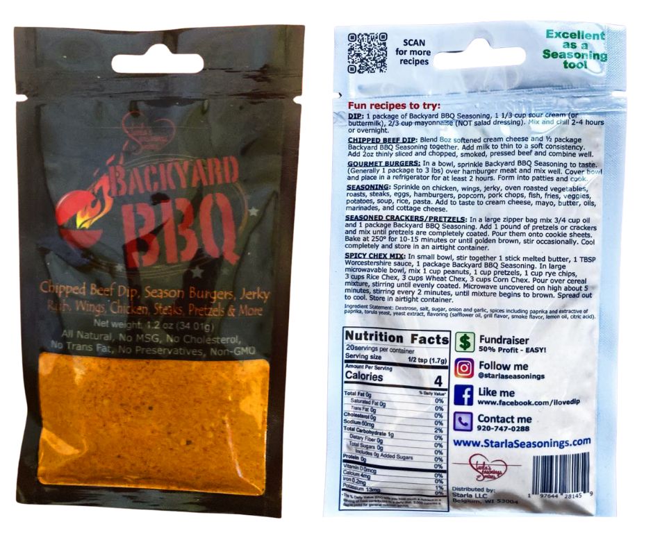 Backyard BBQ Seasoning or Backyard BBQ Dip Mix