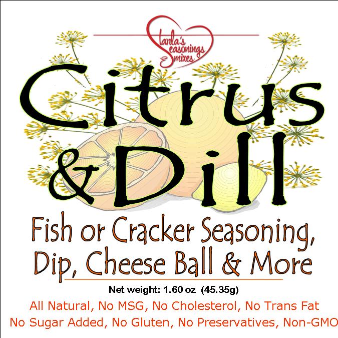 Citrus Dill Seasoning Mix, Citrus Dill Dip Mix