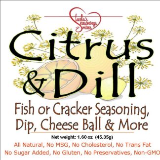 Citrus Dill Seasoning Mix or Citrus Dill Dip Mix