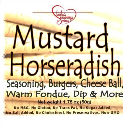 Mustard Horseradish Seasoning or Mustard Horseradish Dip Mix
