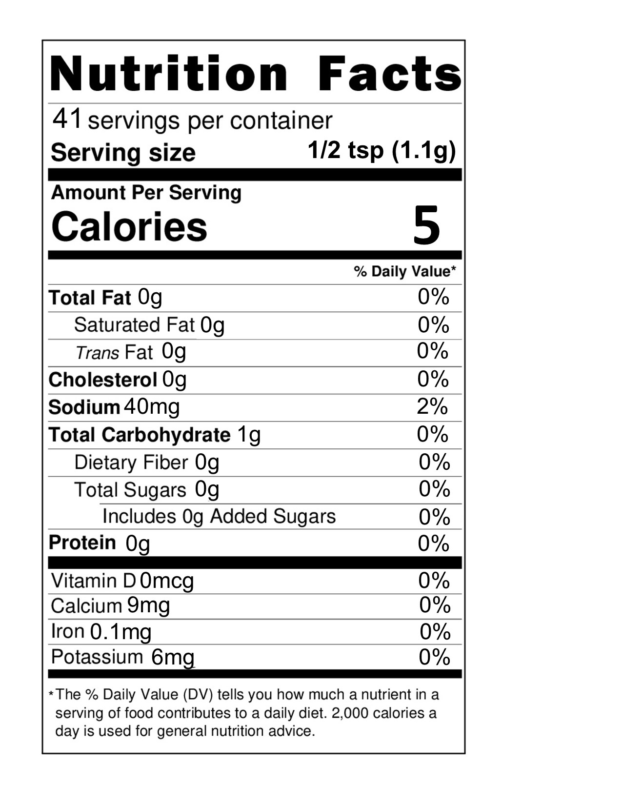 Nacho Mama Seasoning or Dips Mix Nutrition Facts