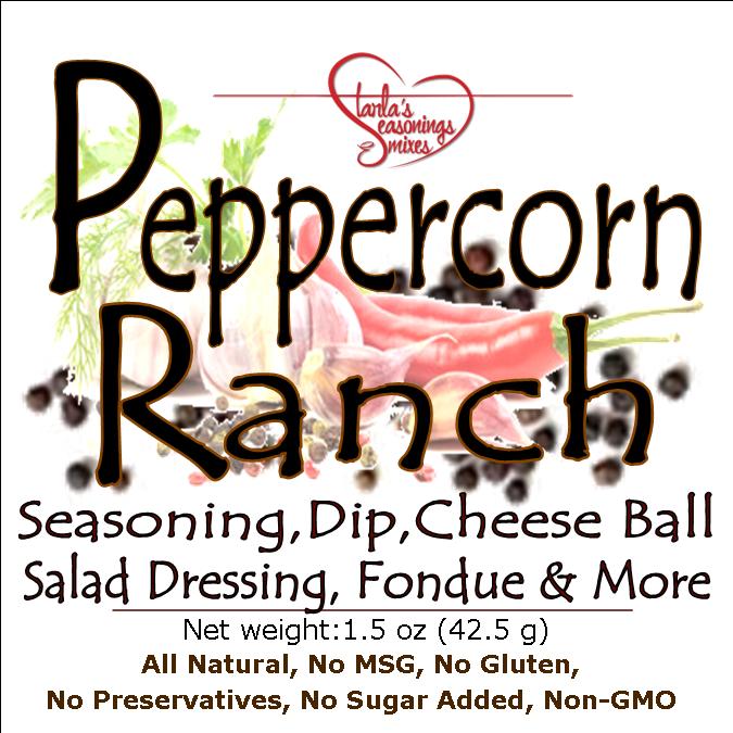 Peppercorn Ranch Seasoning or Peppercorn Ranch Dip Mix Starla's