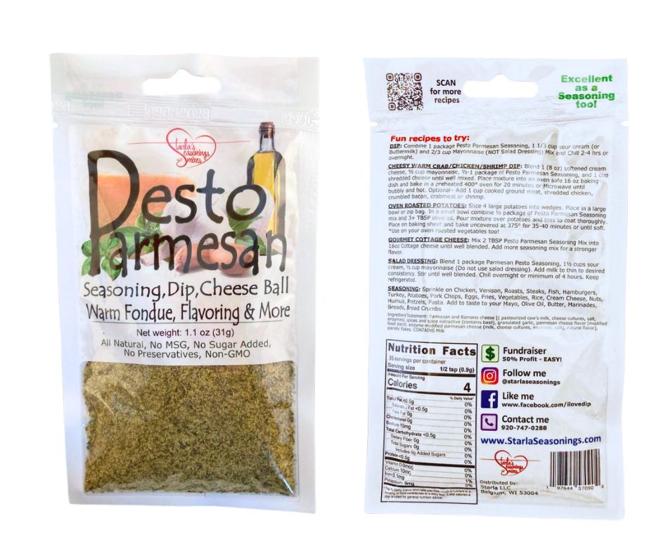 Pesto Parmesan Seasoning Mix or Pesto Parmesan Dip Mix