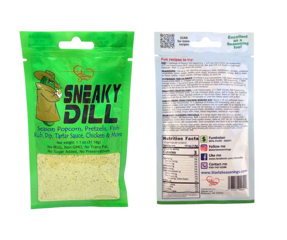 Sneaky Dill Seasoning Mix or Dip Mix
