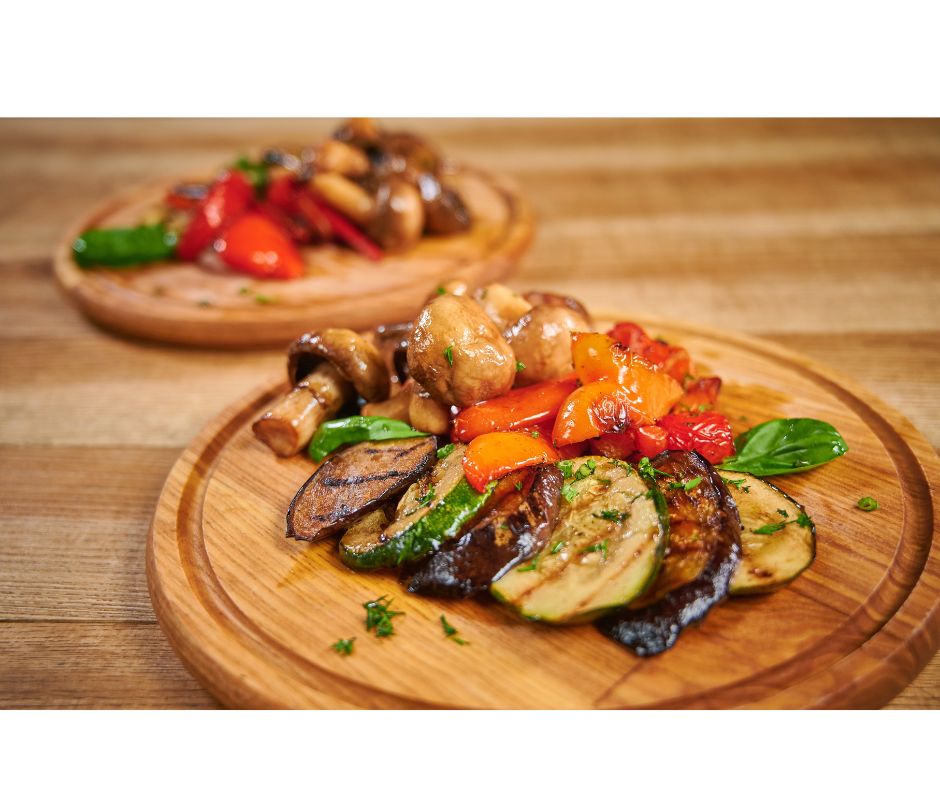 grilled vegetable kabobs with mushrooms