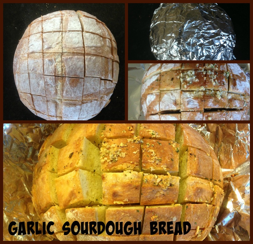 Garlic Sourdough Pull Apart Bread
