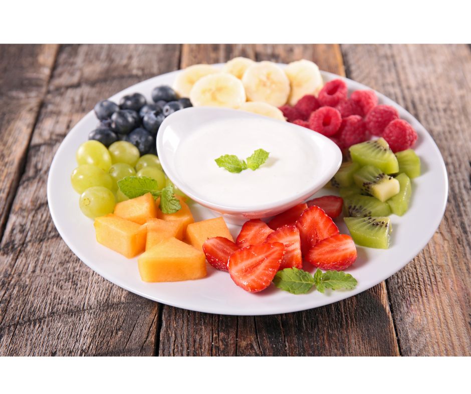 fruit dip mix with fruit