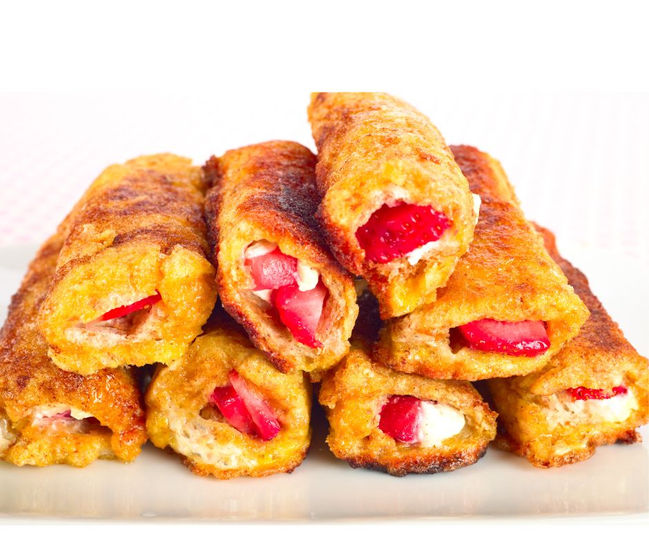 Strawberry stuffed French Toast