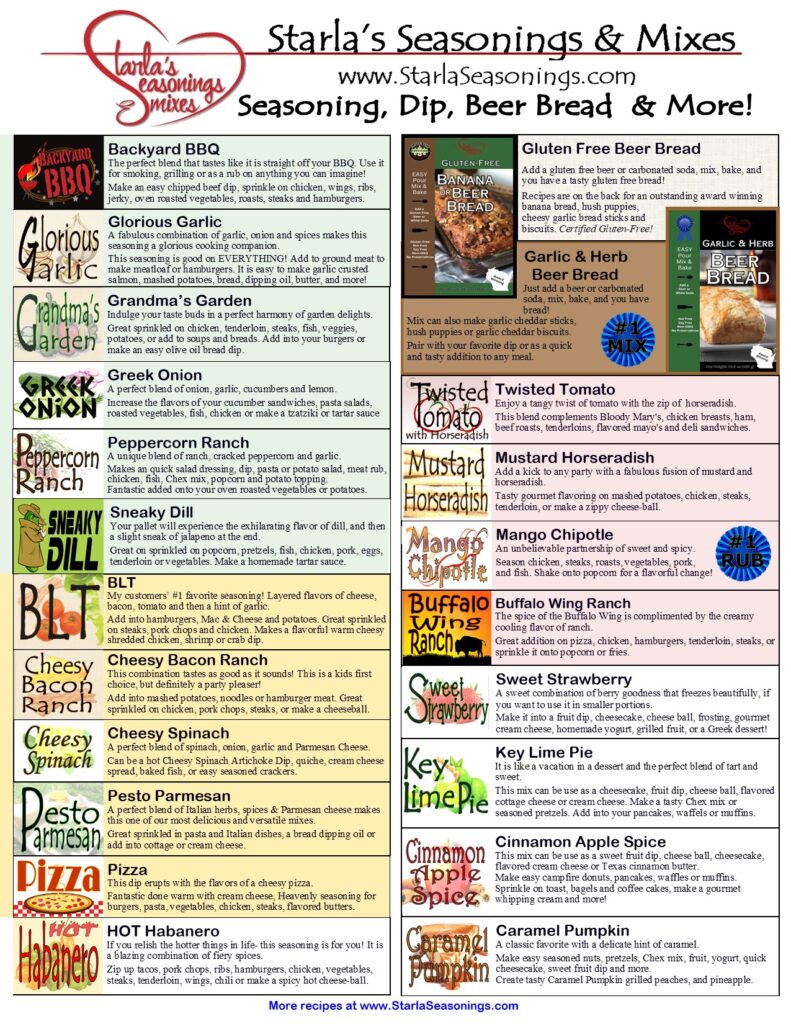 High profit Dip fundraiser form with Gluten free and Garlic Herb Beer Bread