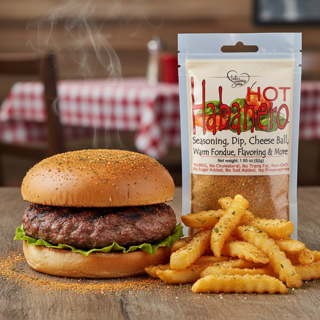 Hot Habanero seasoned burgers