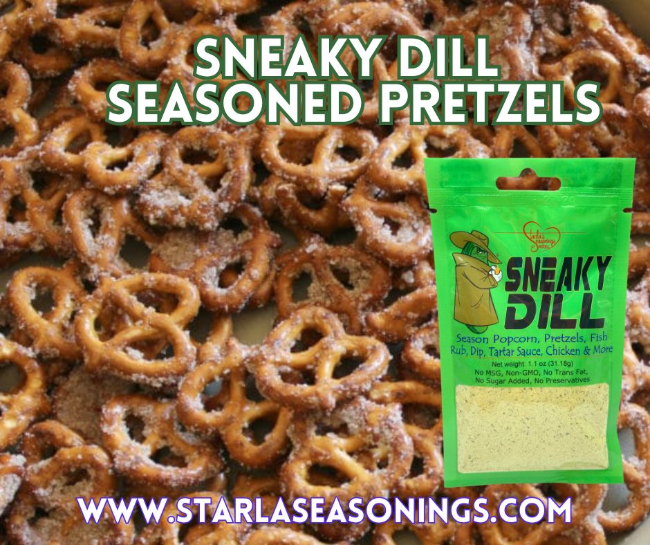 Sneaky Dill seasoned pretzels