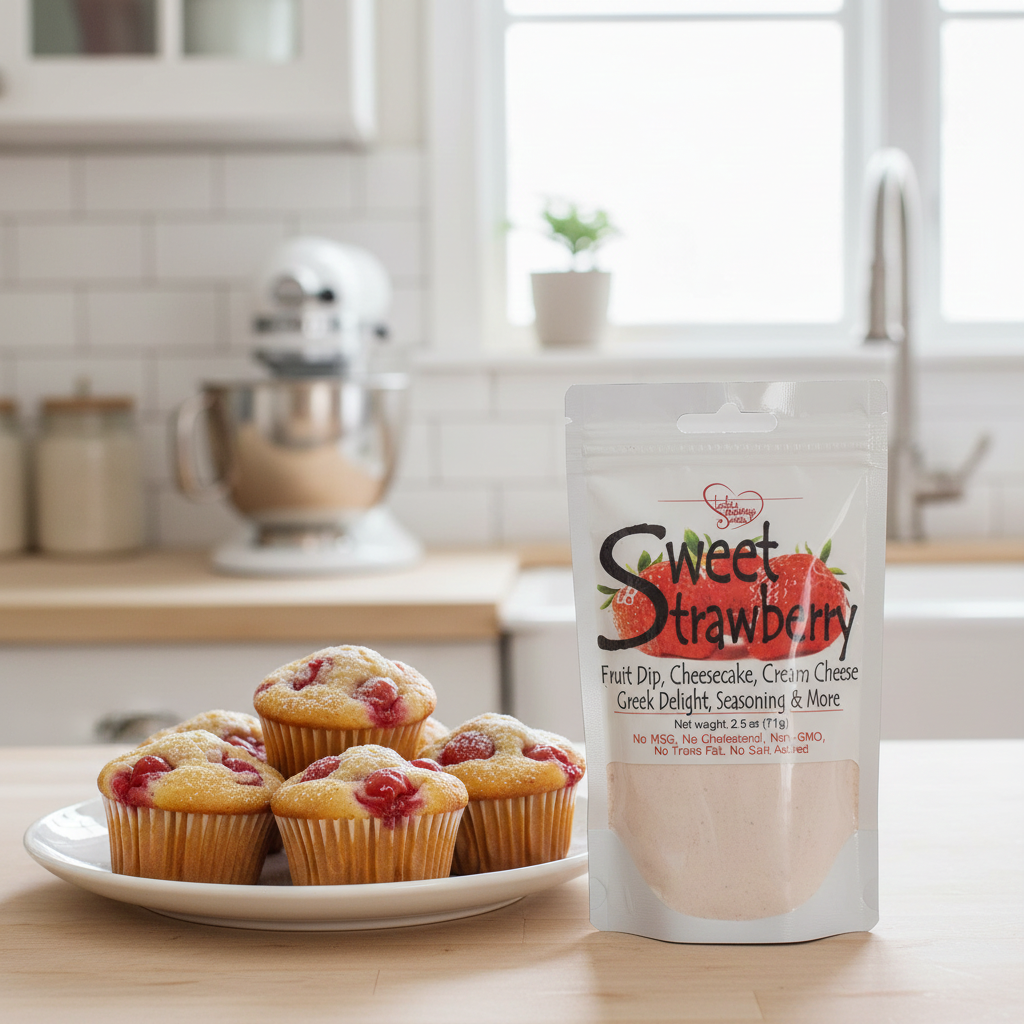 Cherry Cheesecake strawberry muffin