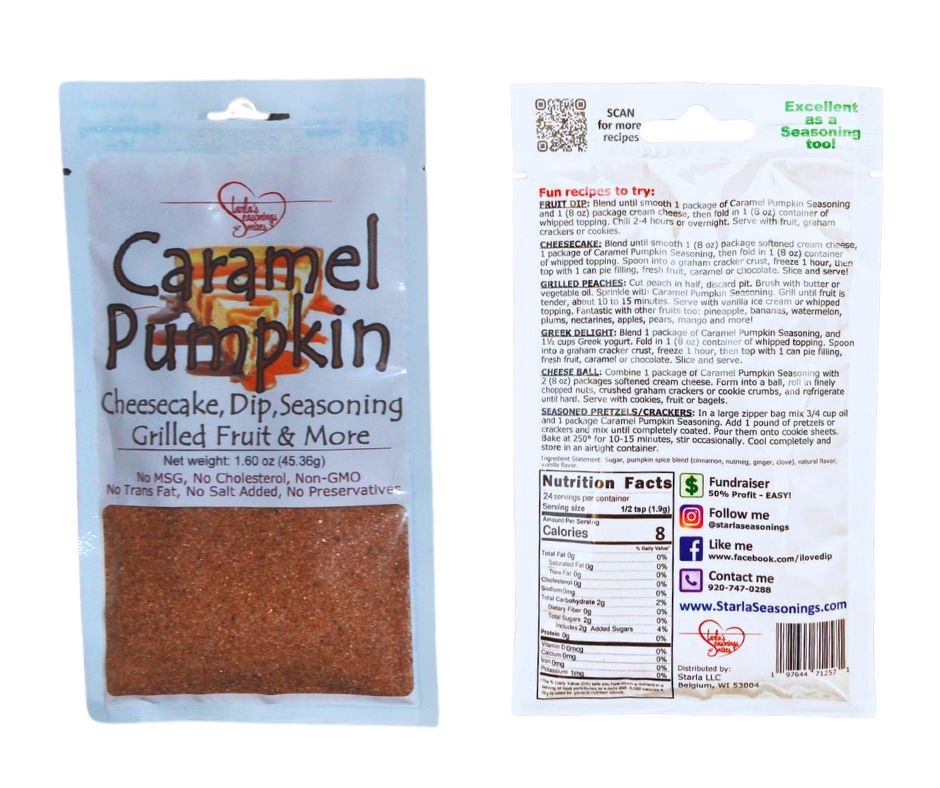Caramel Pumpkin Fruit Dip or Caramel Pumpkin Cheesecake Mix
