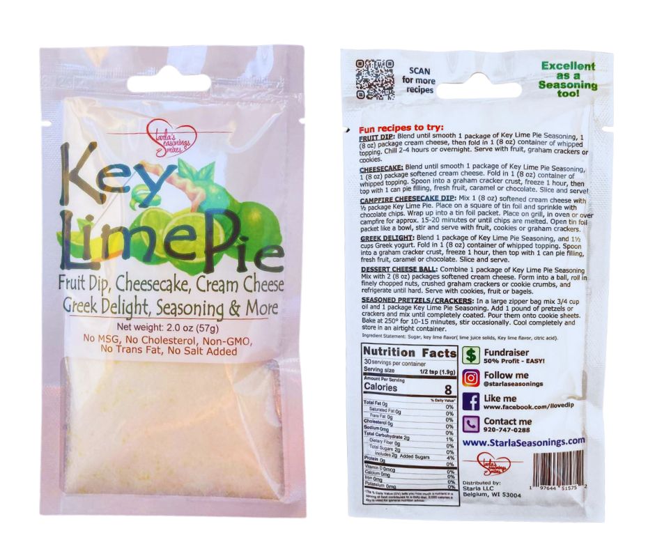 Key Lime Pie Fruit Dip Mix or Key Lime Pie Cheesecake Mix